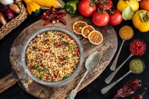 Ensalada Mediterránea de Lentejas y Garbanzos